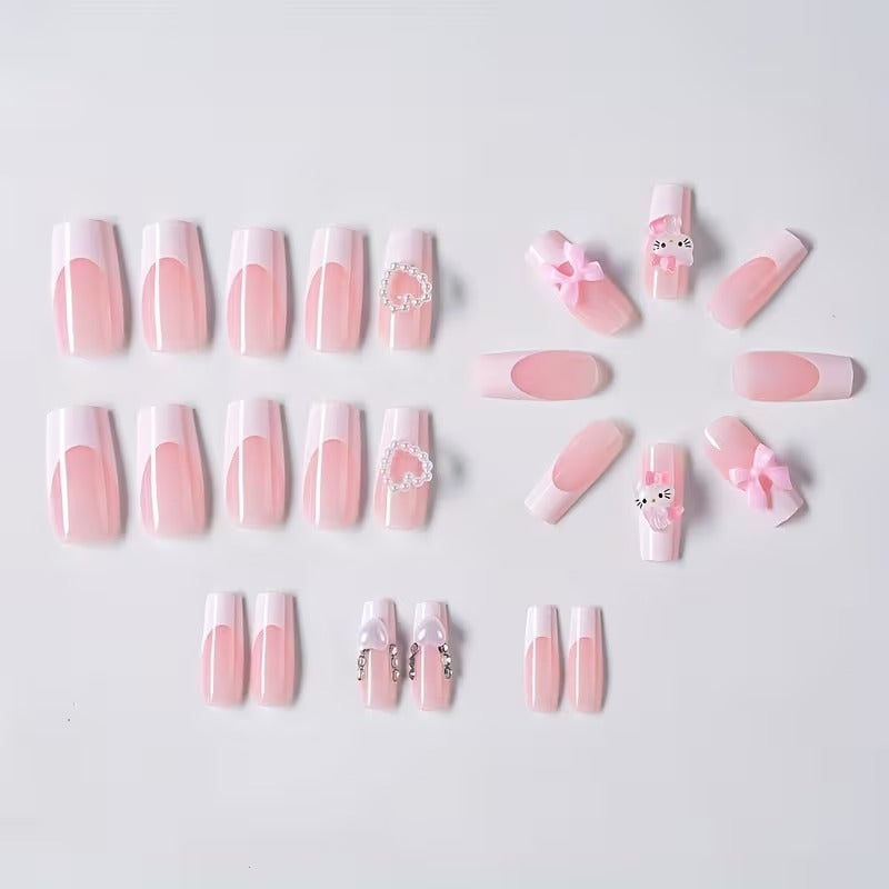 Hello Kitty Press on Nails - 24pcs