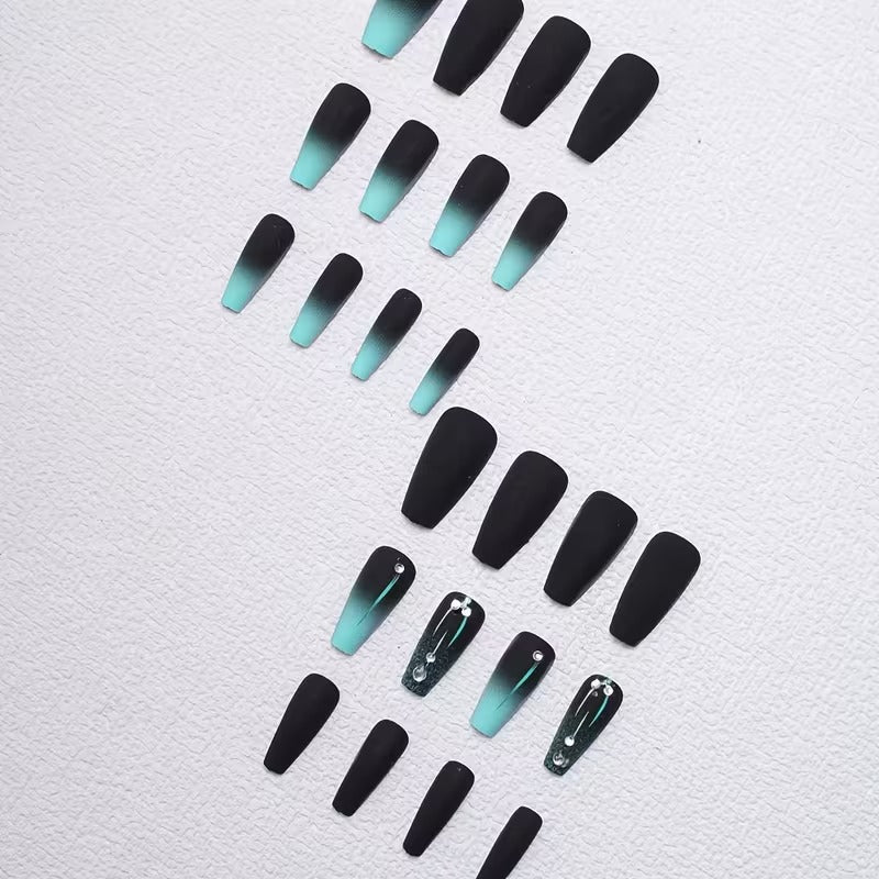 Autumn and Winter Blue-Black Gradient