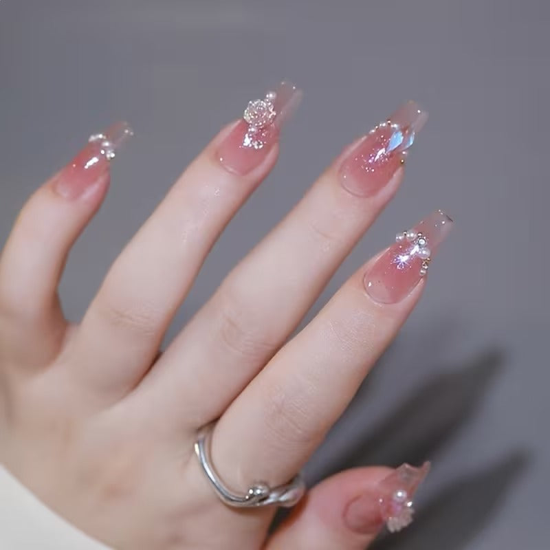 Camellia Rose Press-on Nail Set