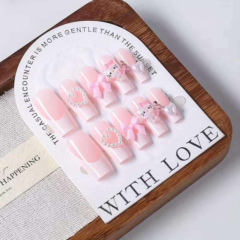 Hello Kitty Press on Nails - 24pcs