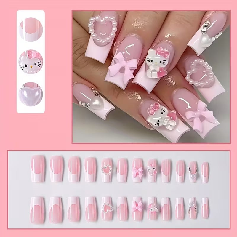 Hello Kitty Press on Nails - 24pcs