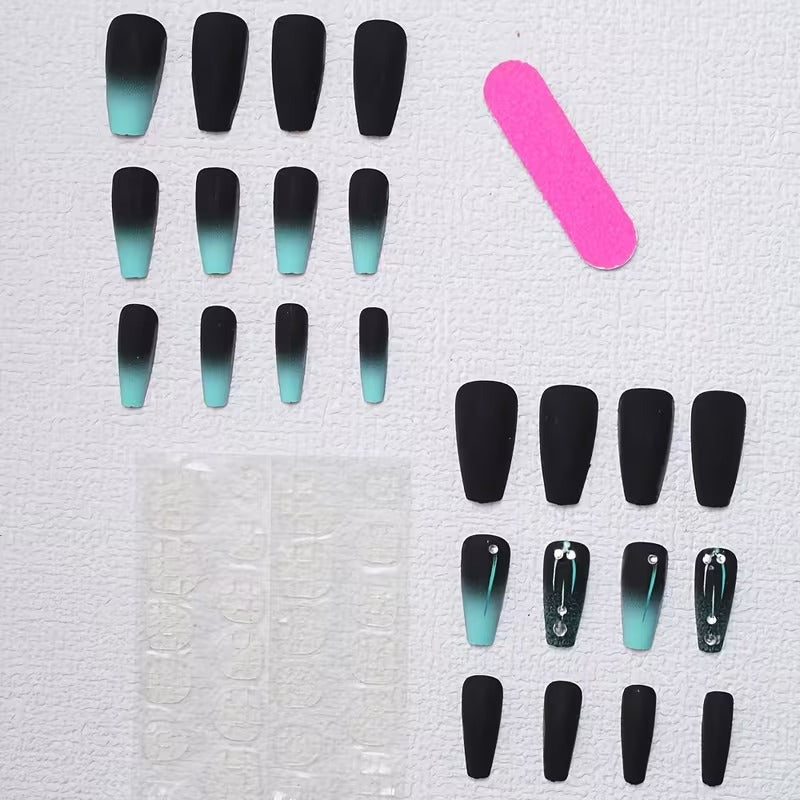 Autumn and Winter Blue-Black Gradient