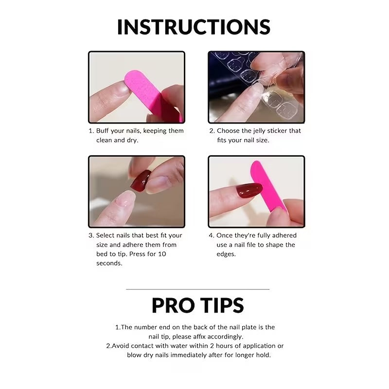 Camellia Rose Press-on Nail Set